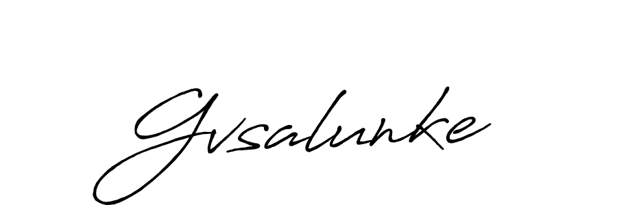 Make a beautiful signature design for name Gvsalunke. Use this online signature maker to create a handwritten signature for free. Gvsalunke signature style 7 images and pictures png