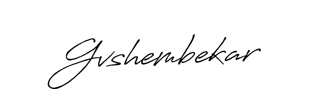 Gvshembekar stylish signature style. Best Handwritten Sign (Antro_Vectra_Bolder) for my name. Handwritten Signature Collection Ideas for my name Gvshembekar. Gvshembekar signature style 7 images and pictures png