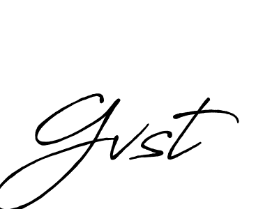 Antro_Vectra_Bolder is a professional signature style that is perfect for those who want to add a touch of class to their signature. It is also a great choice for those who want to make their signature more unique. Get Gvst name to fancy signature for free. Gvst signature style 7 images and pictures png