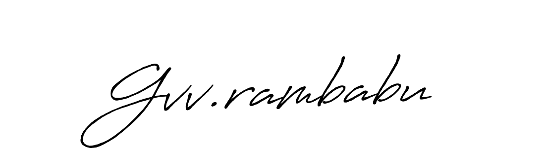 Make a beautiful signature design for name Gvv.rambabu. Use this online signature maker to create a handwritten signature for free. Gvv.rambabu signature style 7 images and pictures png