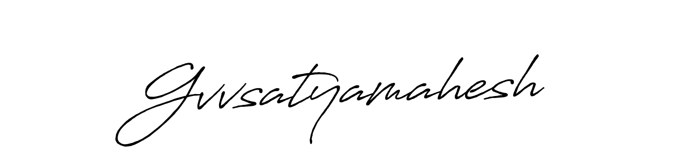 Design your own signature with our free online signature maker. With this signature software, you can create a handwritten (Antro_Vectra_Bolder) signature for name Gvvsatyamahesh. Gvvsatyamahesh signature style 7 images and pictures png