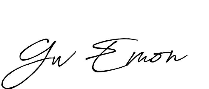 This is the best signature style for the Gw Emon name. Also you like these signature font (Antro_Vectra_Bolder). Mix name signature. Gw Emon signature style 7 images and pictures png