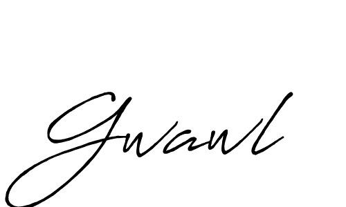 Make a beautiful signature design for name Gwawl. With this signature (Antro_Vectra_Bolder) style, you can create a handwritten signature for free. Gwawl signature style 7 images and pictures png