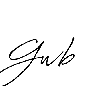 How to make Gwb signature? Antro_Vectra_Bolder is a professional autograph style. Create handwritten signature for Gwb name. Gwb signature style 7 images and pictures png