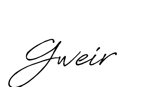 How to make Gweir signature? Antro_Vectra_Bolder is a professional autograph style. Create handwritten signature for Gweir name. Gweir signature style 7 images and pictures png