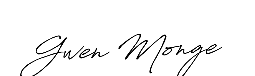 Antro_Vectra_Bolder is a professional signature style that is perfect for those who want to add a touch of class to their signature. It is also a great choice for those who want to make their signature more unique. Get Gwen Monge name to fancy signature for free. Gwen Monge signature style 7 images and pictures png