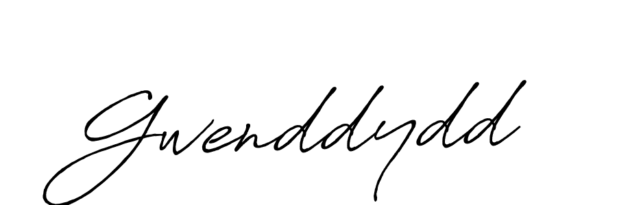 How to make Gwenddydd name signature. Use Antro_Vectra_Bolder style for creating short signs online. This is the latest handwritten sign. Gwenddydd signature style 7 images and pictures png