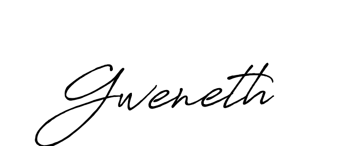 Create a beautiful signature design for name Gweneth. With this signature (Antro_Vectra_Bolder) fonts, you can make a handwritten signature for free. Gweneth signature style 7 images and pictures png