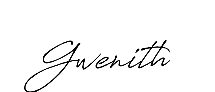 How to make Gwenith name signature. Use Antro_Vectra_Bolder style for creating short signs online. This is the latest handwritten sign. Gwenith signature style 7 images and pictures png