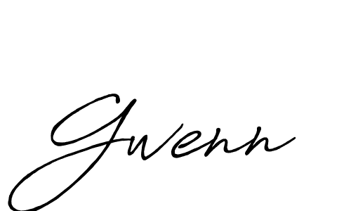 Gwenn stylish signature style. Best Handwritten Sign (Antro_Vectra_Bolder) for my name. Handwritten Signature Collection Ideas for my name Gwenn. Gwenn signature style 7 images and pictures png