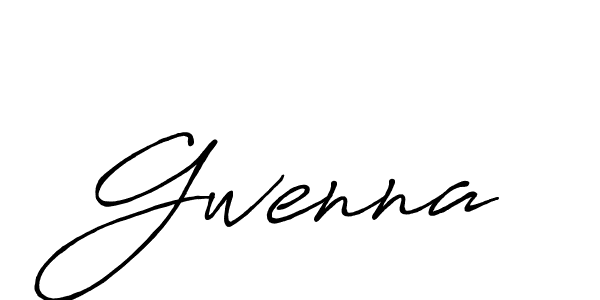 How to make Gwenna signature? Antro_Vectra_Bolder is a professional autograph style. Create handwritten signature for Gwenna name. Gwenna signature style 7 images and pictures png