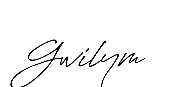 It looks lik you need a new signature style for name Gwilym. Design unique handwritten (Antro_Vectra_Bolder) signature with our free signature maker in just a few clicks. Gwilym signature style 7 images and pictures png