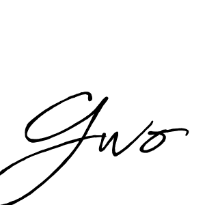 How to make Gwo name signature. Use Antro_Vectra_Bolder style for creating short signs online. This is the latest handwritten sign. Gwo signature style 7 images and pictures png
