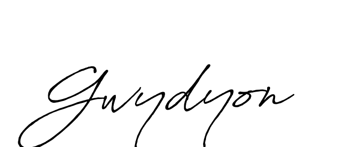 Create a beautiful signature design for name Gwydyon. With this signature (Antro_Vectra_Bolder) fonts, you can make a handwritten signature for free. Gwydyon signature style 7 images and pictures png