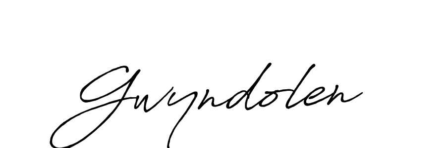 Use a signature maker to create a handwritten signature online. With this signature software, you can design (Antro_Vectra_Bolder) your own signature for name Gwyndolen. Gwyndolen signature style 7 images and pictures png