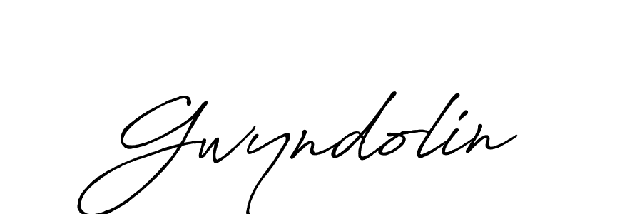 Make a beautiful signature design for name Gwyndolin. With this signature (Antro_Vectra_Bolder) style, you can create a handwritten signature for free. Gwyndolin signature style 7 images and pictures png