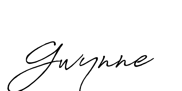 Make a beautiful signature design for name Gwynne. With this signature (Antro_Vectra_Bolder) style, you can create a handwritten signature for free. Gwynne signature style 7 images and pictures png