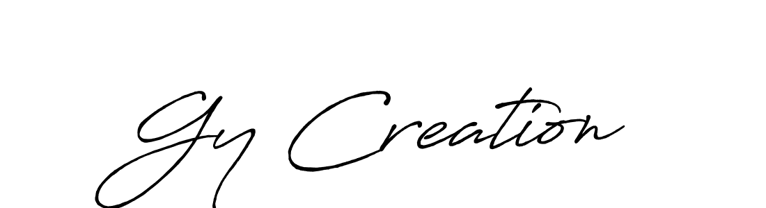 Similarly Antro_Vectra_Bolder is the best handwritten signature design. Signature creator online .You can use it as an online autograph creator for name Gy Creation. Gy Creation signature style 7 images and pictures png