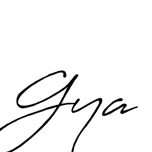 Create a beautiful signature design for name Gya. With this signature (Antro_Vectra_Bolder) fonts, you can make a handwritten signature for free. Gya signature style 7 images and pictures png