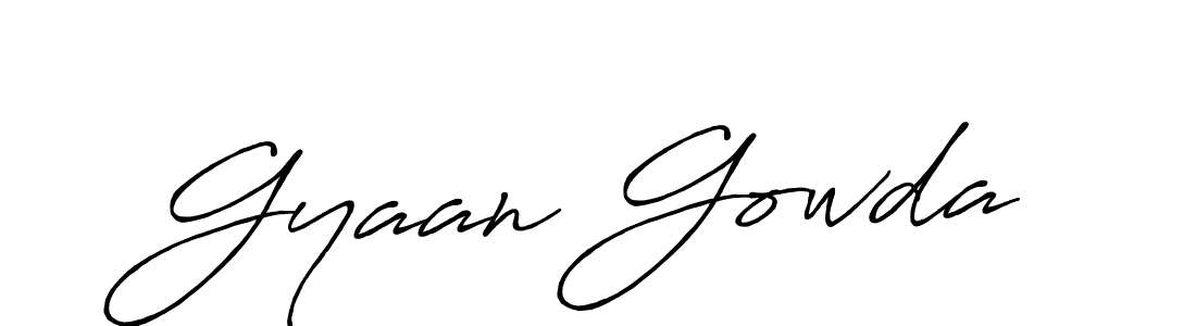 How to make Gyaan Gowda signature? Antro_Vectra_Bolder is a professional autograph style. Create handwritten signature for Gyaan Gowda name. Gyaan Gowda signature style 7 images and pictures png