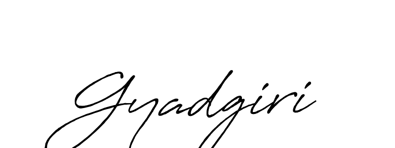 Design your own signature with our free online signature maker. With this signature software, you can create a handwritten (Antro_Vectra_Bolder) signature for name Gyadgiri. Gyadgiri signature style 7 images and pictures png