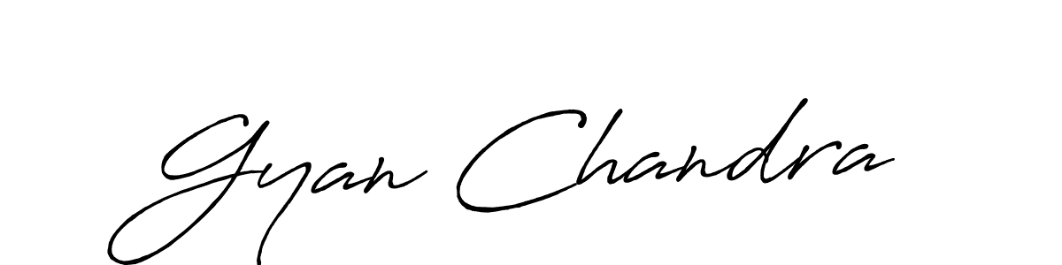 How to make Gyan Chandra name signature. Use Antro_Vectra_Bolder style for creating short signs online. This is the latest handwritten sign. Gyan Chandra signature style 7 images and pictures png