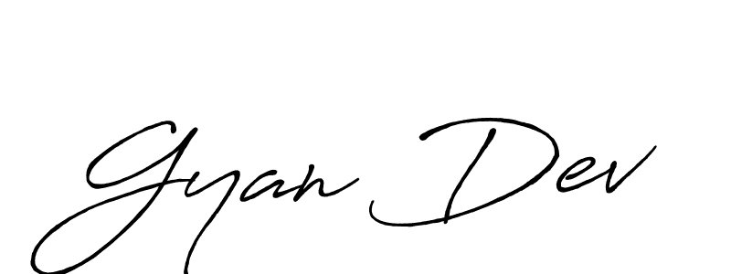 Also we have Gyan Dev name is the best signature style. Create professional handwritten signature collection using Antro_Vectra_Bolder autograph style. Gyan Dev signature style 7 images and pictures png