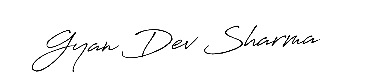 It looks lik you need a new signature style for name Gyan Dev Sharma. Design unique handwritten (Antro_Vectra_Bolder) signature with our free signature maker in just a few clicks. Gyan Dev Sharma signature style 7 images and pictures png