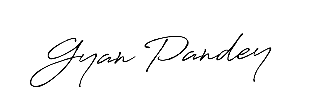 Also we have Gyan Pandey name is the best signature style. Create professional handwritten signature collection using Antro_Vectra_Bolder autograph style. Gyan Pandey signature style 7 images and pictures png