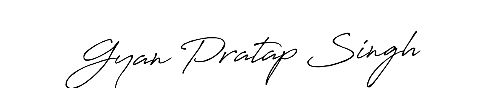 Make a beautiful signature design for name Gyan Pratap Singh. With this signature (Antro_Vectra_Bolder) style, you can create a handwritten signature for free. Gyan Pratap Singh signature style 7 images and pictures png