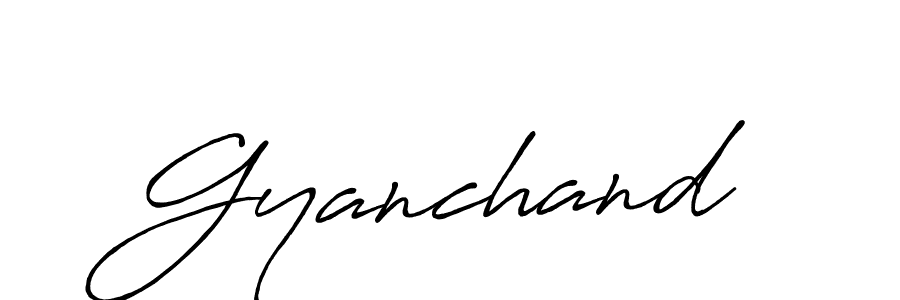 Make a beautiful signature design for name Gyanchand. With this signature (Antro_Vectra_Bolder) style, you can create a handwritten signature for free. Gyanchand signature style 7 images and pictures png