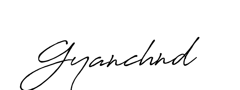 Use a signature maker to create a handwritten signature online. With this signature software, you can design (Antro_Vectra_Bolder) your own signature for name Gyanchnd. Gyanchnd signature style 7 images and pictures png