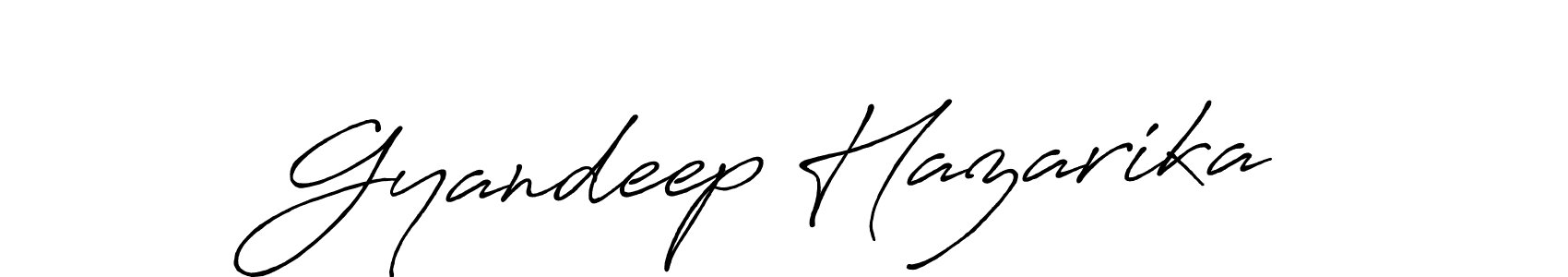 Also we have Gyandeep Hazarika name is the best signature style. Create professional handwritten signature collection using Antro_Vectra_Bolder autograph style. Gyandeep Hazarika signature style 7 images and pictures png