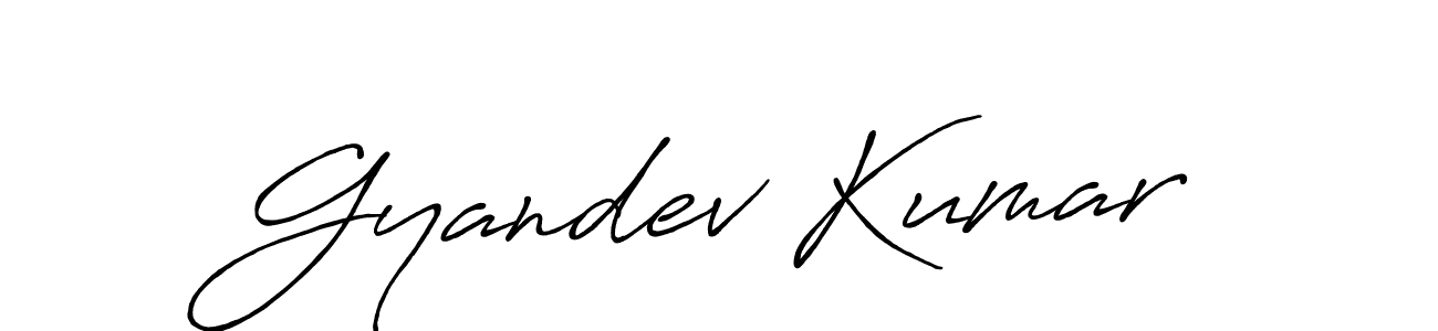 How to make Gyandev Kumar name signature. Use Antro_Vectra_Bolder style for creating short signs online. This is the latest handwritten sign. Gyandev Kumar signature style 7 images and pictures png