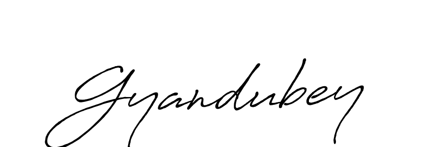 How to make Gyandubey name signature. Use Antro_Vectra_Bolder style for creating short signs online. This is the latest handwritten sign. Gyandubey signature style 7 images and pictures png
