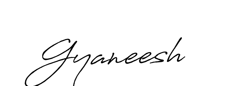 Create a beautiful signature design for name Gyaneesh. With this signature (Antro_Vectra_Bolder) fonts, you can make a handwritten signature for free. Gyaneesh signature style 7 images and pictures png