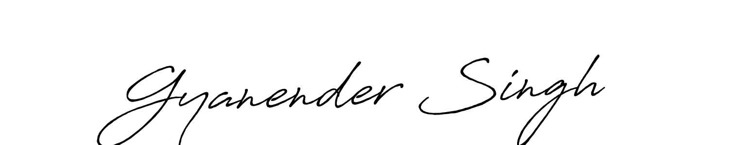 Use a signature maker to create a handwritten signature online. With this signature software, you can design (Antro_Vectra_Bolder) your own signature for name Gyanender Singh. Gyanender Singh signature style 7 images and pictures png