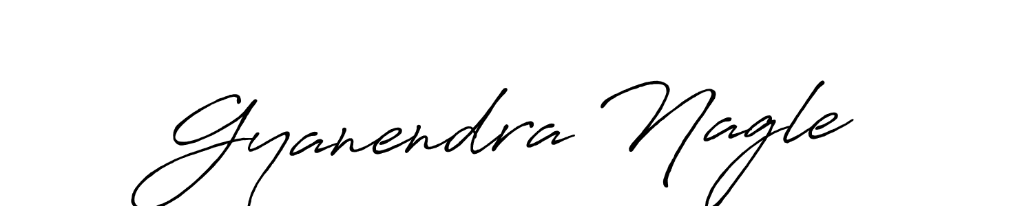 How to make Gyanendra Nagle name signature. Use Antro_Vectra_Bolder style for creating short signs online. This is the latest handwritten sign. Gyanendra Nagle signature style 7 images and pictures png