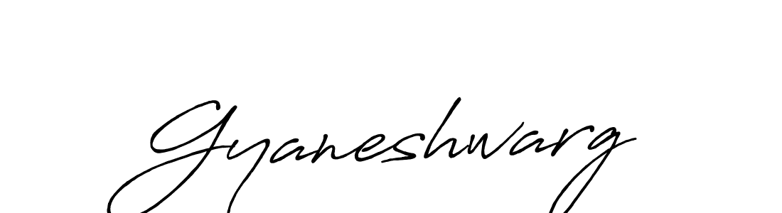 Make a beautiful signature design for name Gyaneshwarg. With this signature (Antro_Vectra_Bolder) style, you can create a handwritten signature for free. Gyaneshwarg signature style 7 images and pictures png