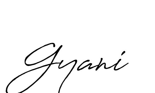 Design your own signature with our free online signature maker. With this signature software, you can create a handwritten (Antro_Vectra_Bolder) signature for name Gyani. Gyani signature style 7 images and pictures png