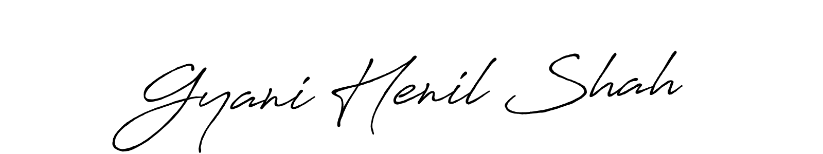 Antro_Vectra_Bolder is a professional signature style that is perfect for those who want to add a touch of class to their signature. It is also a great choice for those who want to make their signature more unique. Get Gyani Henil Shah name to fancy signature for free. Gyani Henil Shah signature style 7 images and pictures png
