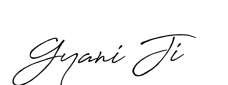 How to make Gyani Ji name signature. Use Antro_Vectra_Bolder style for creating short signs online. This is the latest handwritten sign. Gyani Ji signature style 7 images and pictures png