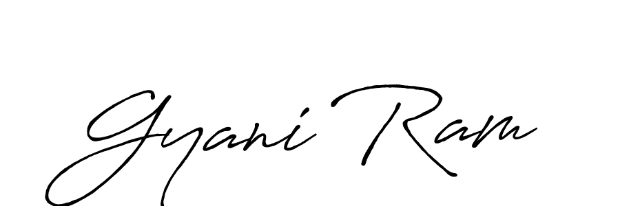 Use a signature maker to create a handwritten signature online. With this signature software, you can design (Antro_Vectra_Bolder) your own signature for name Gyani Ram. Gyani Ram signature style 7 images and pictures png