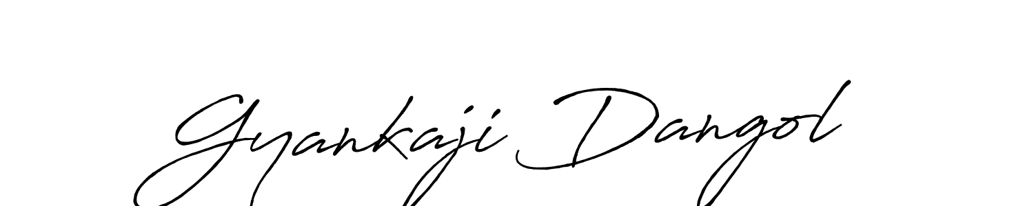 Make a beautiful signature design for name Gyankaji Dangol. With this signature (Antro_Vectra_Bolder) style, you can create a handwritten signature for free. Gyankaji Dangol signature style 7 images and pictures png