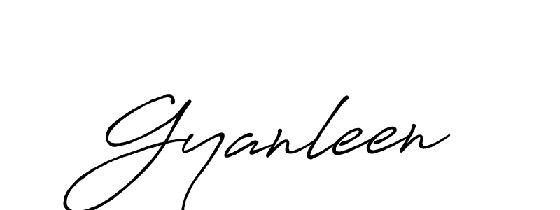 How to make Gyanleen signature? Antro_Vectra_Bolder is a professional autograph style. Create handwritten signature for Gyanleen name. Gyanleen signature style 7 images and pictures png