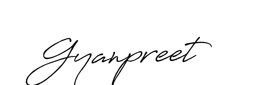 Make a beautiful signature design for name Gyanpreet. With this signature (Antro_Vectra_Bolder) style, you can create a handwritten signature for free. Gyanpreet signature style 7 images and pictures png
