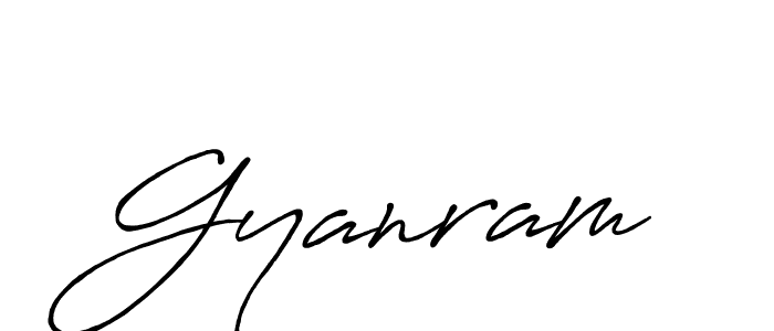 Create a beautiful signature design for name Gyanram. With this signature (Antro_Vectra_Bolder) fonts, you can make a handwritten signature for free. Gyanram signature style 7 images and pictures png