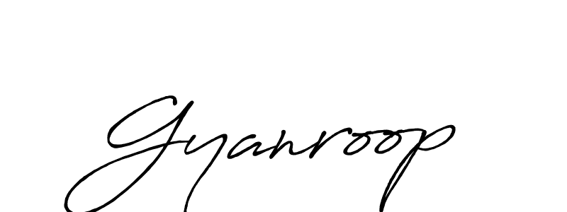 Use a signature maker to create a handwritten signature online. With this signature software, you can design (Antro_Vectra_Bolder) your own signature for name Gyanroop. Gyanroop signature style 7 images and pictures png