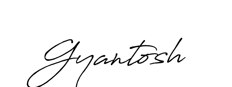 Use a signature maker to create a handwritten signature online. With this signature software, you can design (Antro_Vectra_Bolder) your own signature for name Gyantosh. Gyantosh signature style 7 images and pictures png