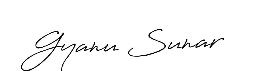 if you are searching for the best signature style for your name Gyanu Sunar. so please give up your signature search. here we have designed multiple signature styles  using Antro_Vectra_Bolder. Gyanu Sunar signature style 7 images and pictures png